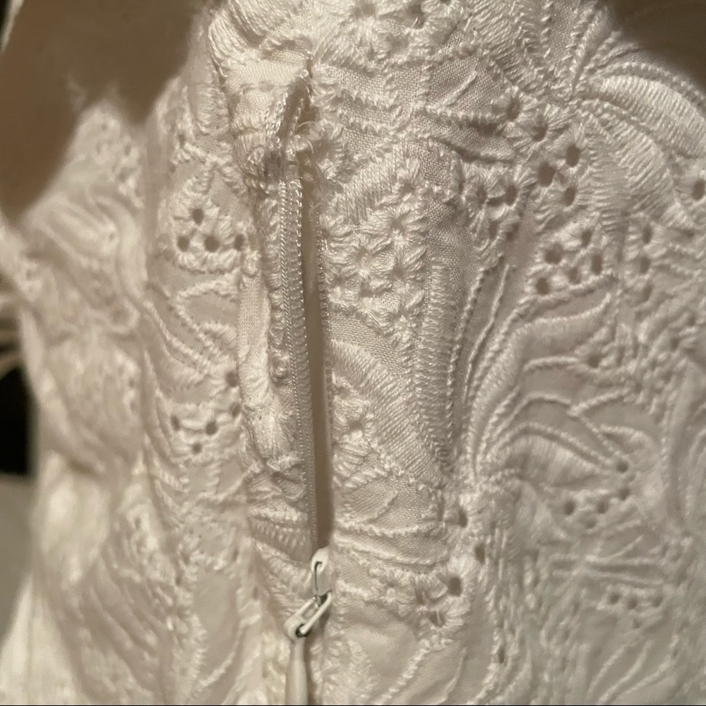Nicholas White Lace Danni Dress in Featherington Eyelet - Picture 13 of 15